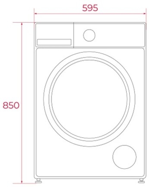TEKA D 409B W SP Blanco-INOX - Secadora Bomba de Calor 9KG