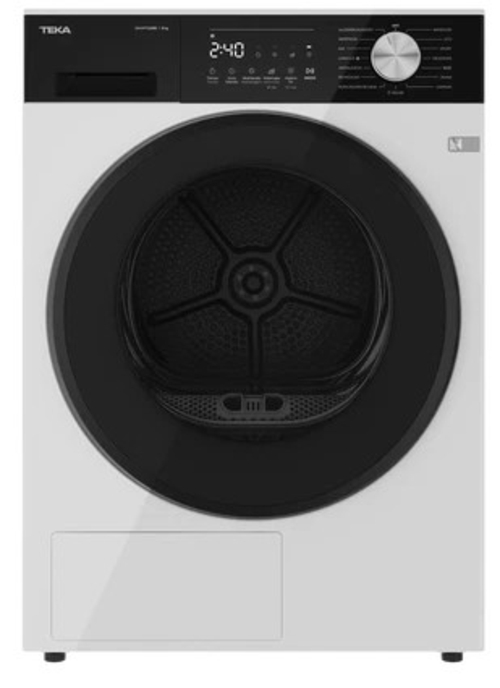 TEKA D 209C W SP Blanco-Negro - Secadora Bomba de Calor 9KG