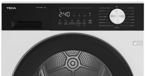 TEKA D 209C W SP Blanco-Negro - Secadora Bomba de Calor 9KG