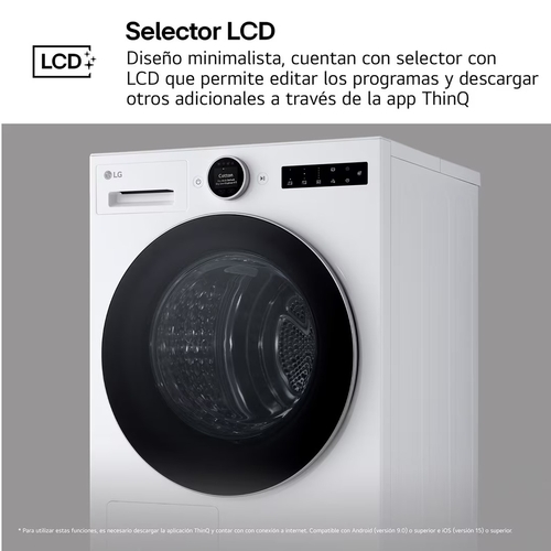 LG RHX9009TWC Blanco - Secadora Bomba de Calor 9KG