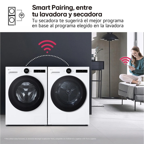 LG RHX9009TWC Blanco - Secadora Bomba de Calor 9KG