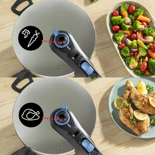 TEFAL SECURE TRENDY P2580402 INOX - Olla a Presión 4L