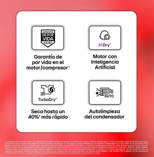 LG RHX5009TBB Acero Grafito - Secadora Bomba de Calor 9KG