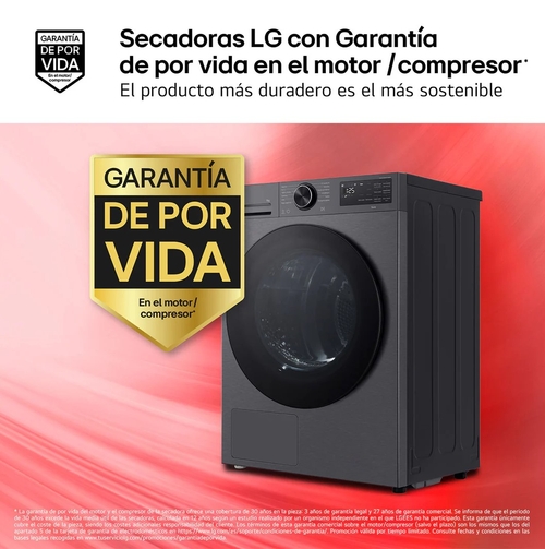 LG RHX5009TBB Acero Grafito - Secadora Bomba de Calor 9KG