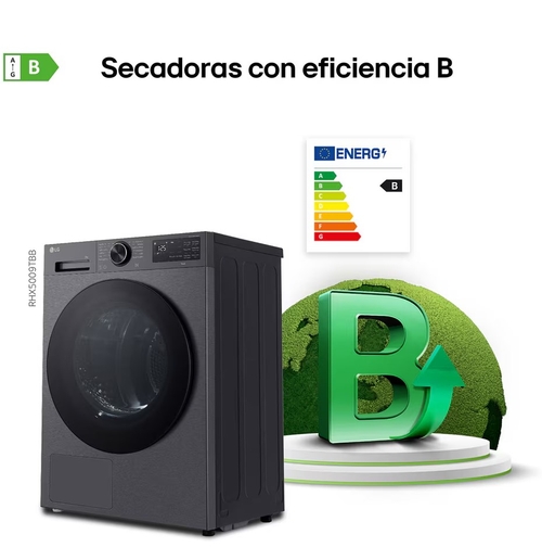 LG RHX5009TBB Acero Grafito - Secadora Bomba de Calor 9KG