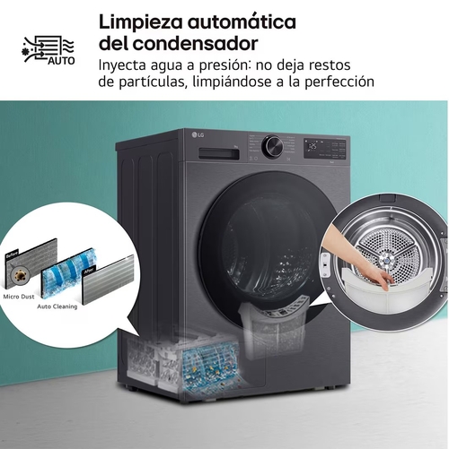 LG RHX5009TBB Acero Grafito - Secadora Bomba de Calor 9KG