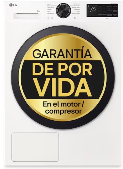 LG RHX5009TLB Blanco - Secadora Bomba de Calor 9KG