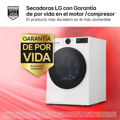 LG RHX5009TLB Blanco - Secadora Bomba de Calor 9KG