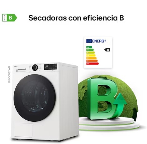 LG RHX5009TLB Blanco - Secadora Bomba de Calor 9KG