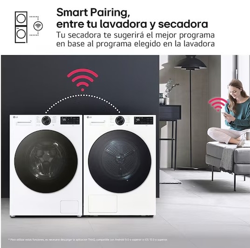 LG RHX5009TLB Blanco - Secadora Bomba de Calor 9KG