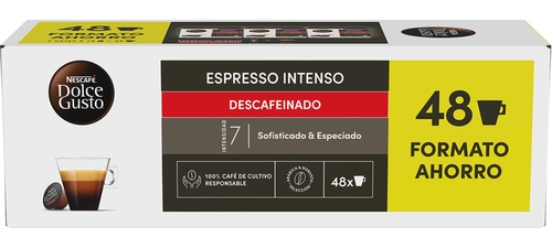 DOLCEGUSTO INTENSO DESCAFEINADO - Cápsulas de café 48 Unidades