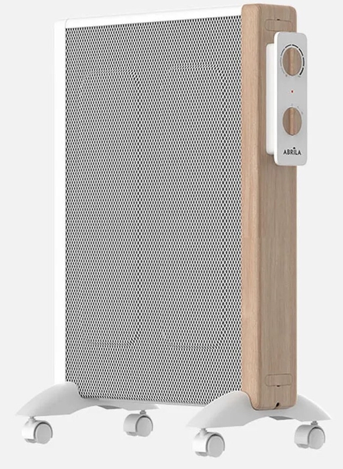 ABRILA BADIN Blanco-Madera - Radiador de Mica 1500W