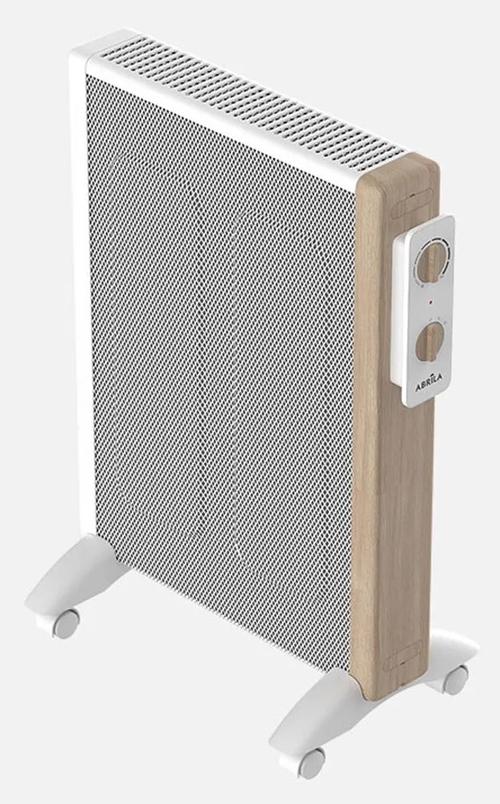 ABRILA BADIN Blanco-Madera - Radiador de Mica 1500W