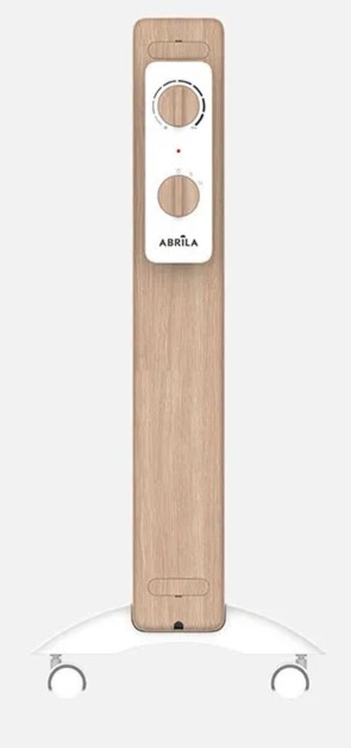 ABRILA BADIN Blanco-Madera - Radiador de Mica 1500W