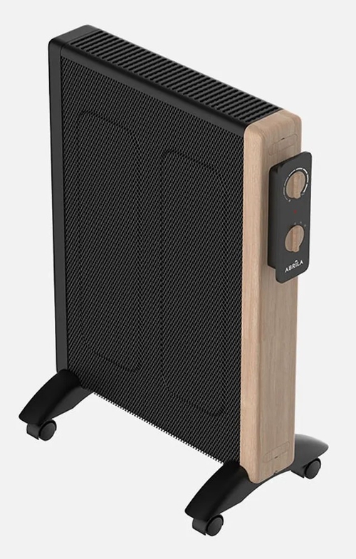 ABRILA BADIN Negro-Madera - Radiador de Mica 1500W
