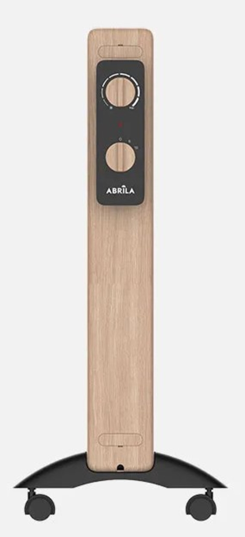 ABRILA BADIN Negro-Madera - Radiador de Mica 1500W
