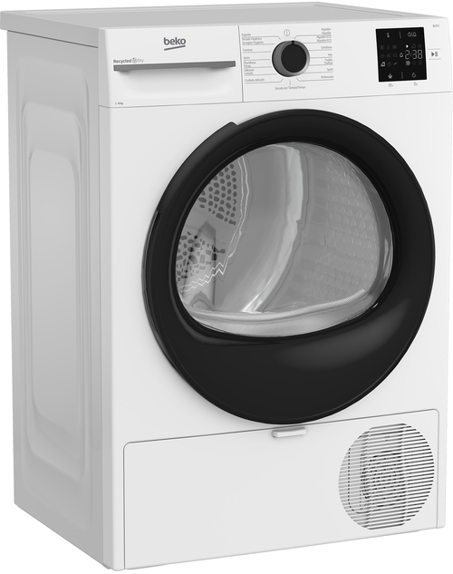 BEKO BM3T38230WB Blanco - Secadora Bomba de Calor 8KG