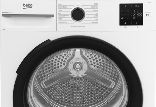 BEKO BM3T39220WB Blanco - Secadora Bomba de Calor 9KG