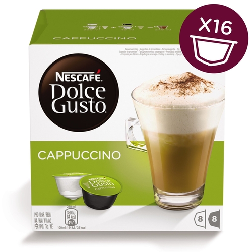 DOLCEGUSTO CAPPUCCINO - Cápsulas de café 16 Unidades