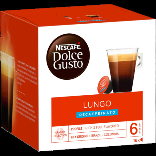 DOLCEGUSTO LUNGO DESCAFEINADO 012062868 - Cápsulas de café 16 Unidades