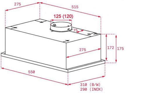 TEKA GFG-2 Blanca - Grupo Filtrante 55CM