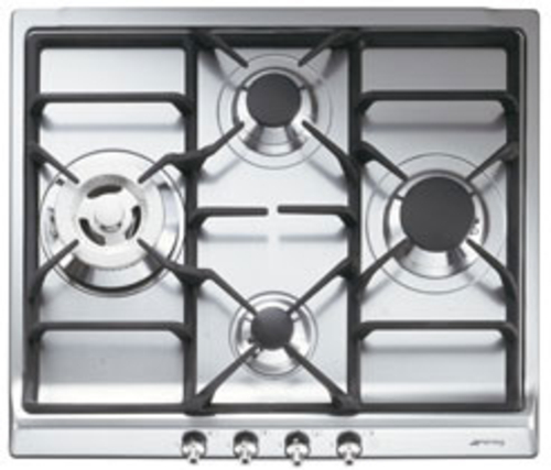 Placa de Gas Smeg SER60SGH3 Natural/Butano 4 Fuegos