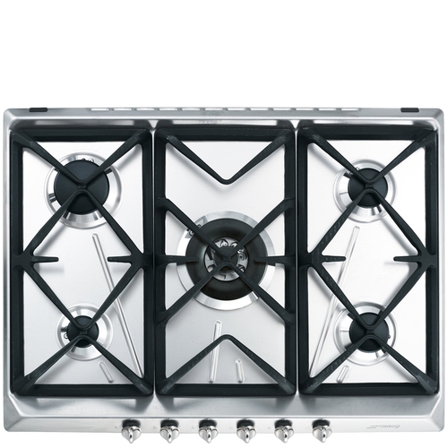 Placa Gas Natural Smeg SRV576GH5 70CM 5 Fuegos