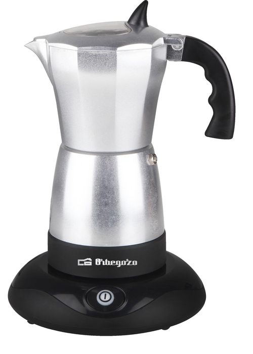 ORBEGOZO KFE-660 INOX - Cafetera de Aluminio 480W