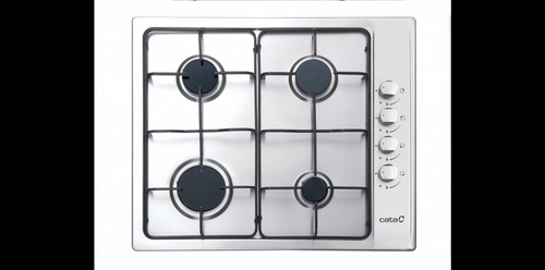 CATA GIB 6004 X Inox  - Placa de Gas 58cm Natural y Butano 
