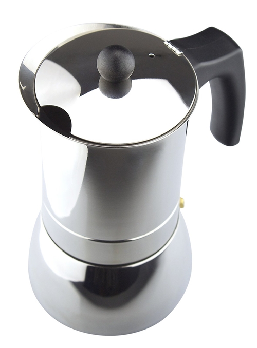 MAGEFESA GÉNOVA Acero Inoxidable - Cafetera de Aluminio 4 Tazas