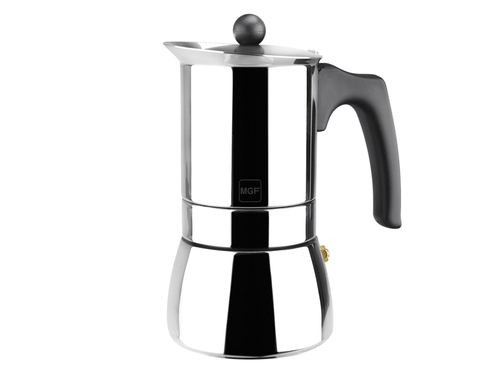 MAGEFESA GÉNOVA Acero Inoxidable - Cafetera de Aluminio 6 Tazas