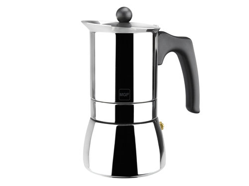 MAGEFESA GÉNOVA Acero Inoxidable - Cafetera de Aluminio 10 Tazas