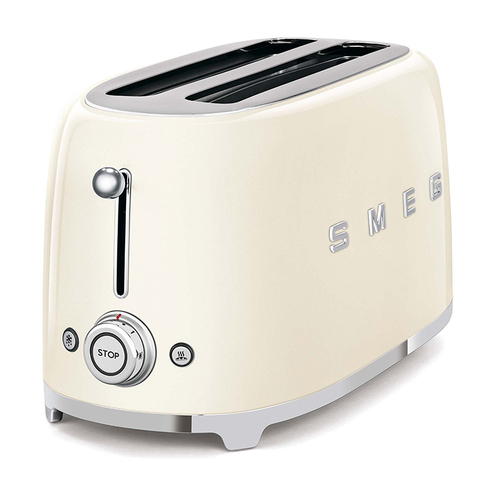 Tostador Smeg TSF02CREU 1500W Crema 4 Rebanadas 