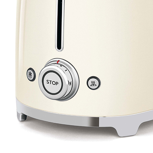Tostador Smeg TSF02CREU 1500W Crema 4 Rebanadas 