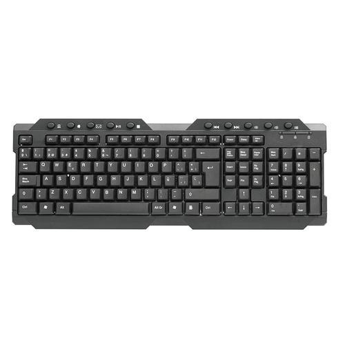 OMEGA AURORA OK026ES  Negro - Teclado Con cable