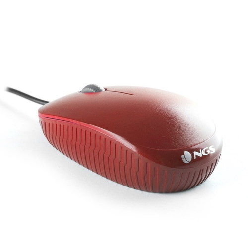 Ratón Ngs FLAME RED Cable
