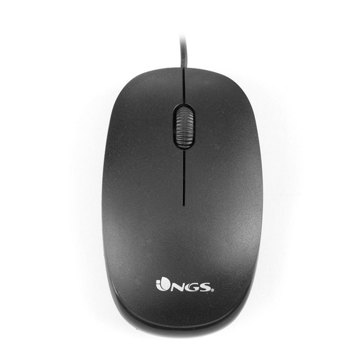 NGS FLAME Negro - Ratón 1000dpi