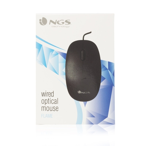 NGS FLAME Negro - Ratón 1000dpi