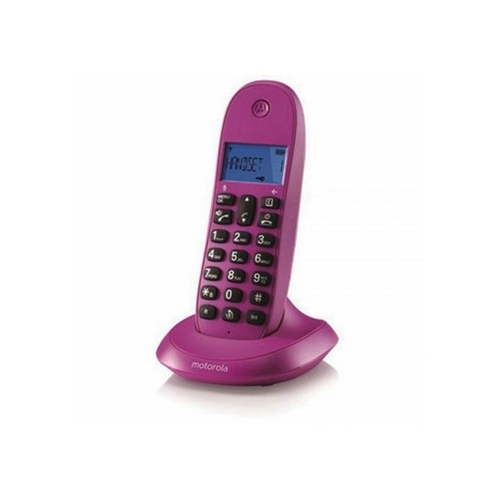 Teléfono Inalámbrico Motorola C1001LB Violeta 50 Contactos