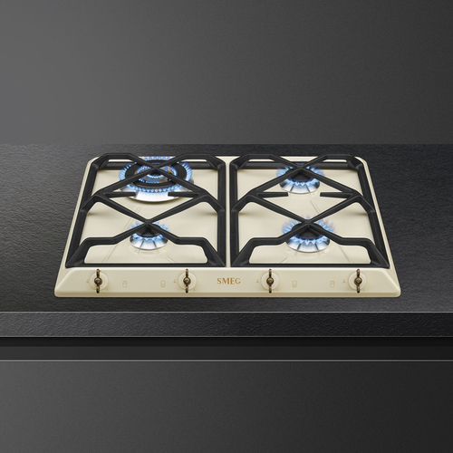 Placa de Gas SMEG SRV864POGH Natural 4 Fuegos