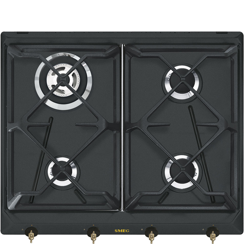 Placa Smeg SRV864AOGH GAS NATURAL 60CM 4 Fuegos