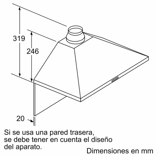 BALAY 3BC676MX Inox - Campana Decorativa 75CM