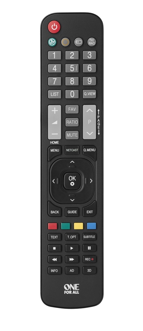 ONE FOR ALL URC-1911 Negro - Mando Universal TV