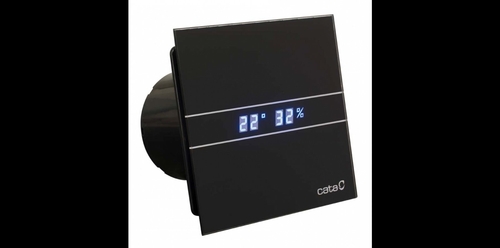 Extractor Cata E-100 G BK  E GLASS SERIES 115m3/h 100mm