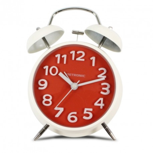 METRONIC 477333 Rojo  - Despertador Analógico