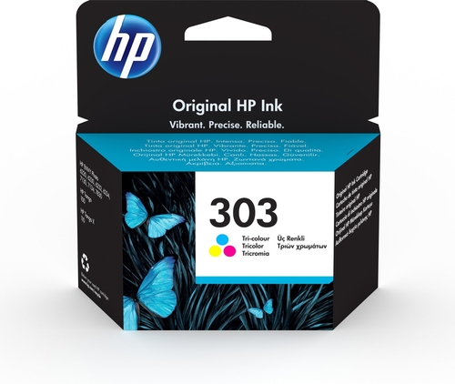 Cartucho de Tinta HP 303 Tricolor 165 Páginas 6.4PL 