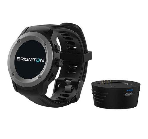 Reloj Pulsera Brigmton Bwatch-100GPS-N Negro Bluetooth   
