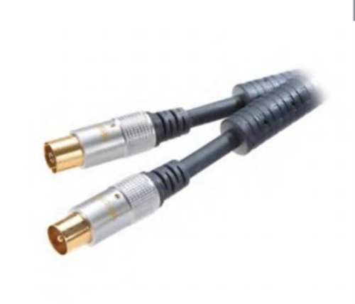 Cable Antena Vivanco 22073  Coaxial Negro 5 Metros 340Gr    