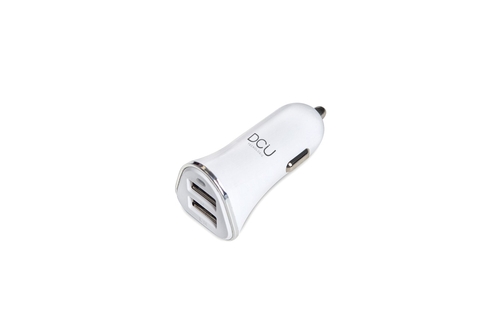 Cargador Coche DCU 36100305 Blanco Titanio 2 USB