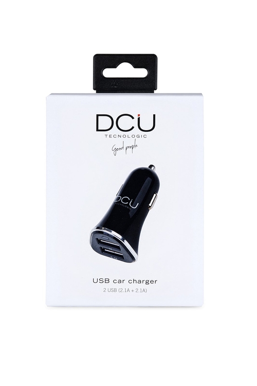 Cargador Coche DCU 36100300 Negro Titanio 2 USB